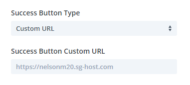 success button custom URL Divi Contact Form Helper