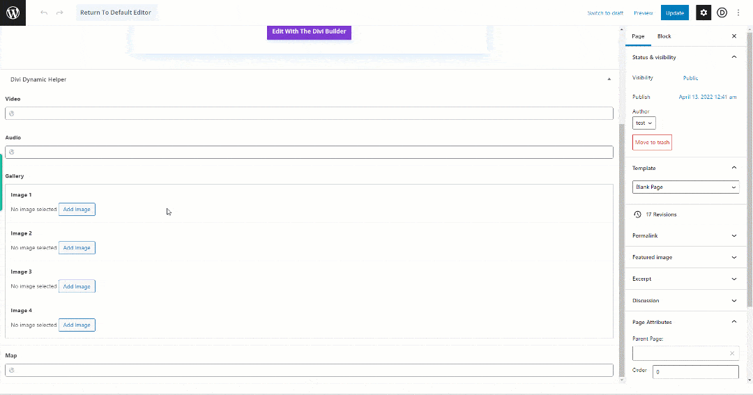 Divi Dynamic Helper Gallery GIF Divi Dynamic Helper Gallery GIF