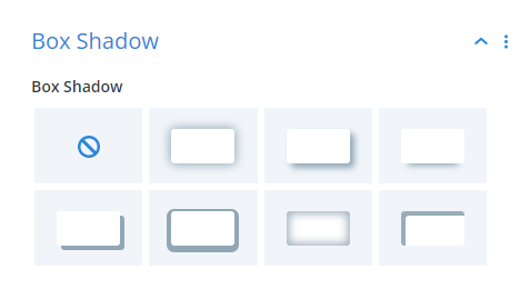 box shadow settings in the Divi Social Sharing Buttons module