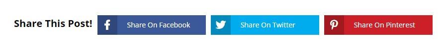 example showing the title text inline in the Divi Social Sharing Buttons module