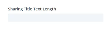 sharing title text length setting in the Divi Social Sharing Buttons module sharing title text length setting in the Divi Social Sharing Buttons module