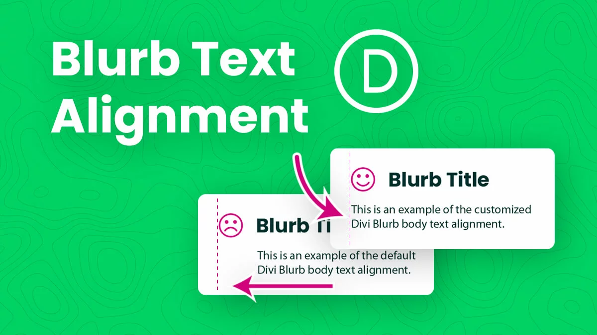 How To Align The Divi Blurb Body Text To The Left Under The Icon/Image 