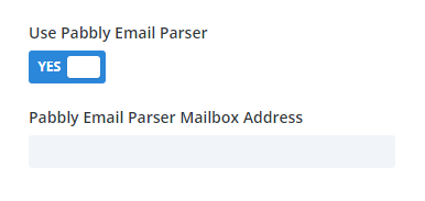 add the Pabbly integration parser email address into the Divi Contact Form
