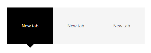 Active Tab Pointer position outside example Divi Tabs Maker plugin