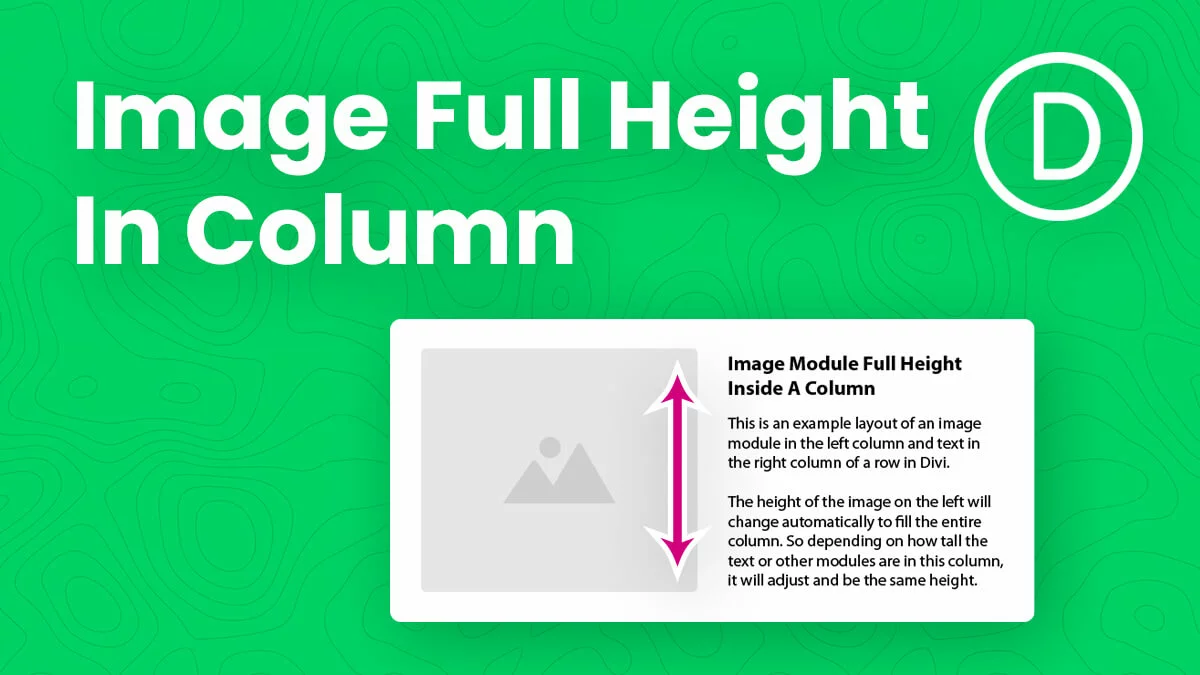 How To Make An Image Fill The Column Height In - Tutorial by Pee-Aye Creative