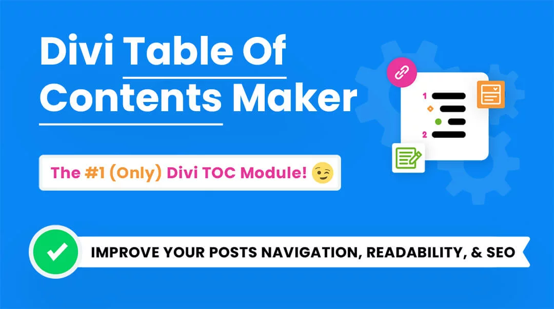 Divi Table of Contents Maker Module Plugin by Pee Aye Creative 1.0