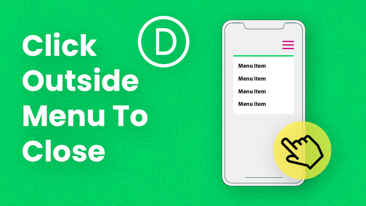 How To Close The Divi Mobile Menu By Clicking Outside The Dropdown Tutorial by Pee Aye Creative
