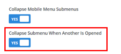 Collapse Submenu When Another Is Opened setting in the Divi Responsive Helper 2.3