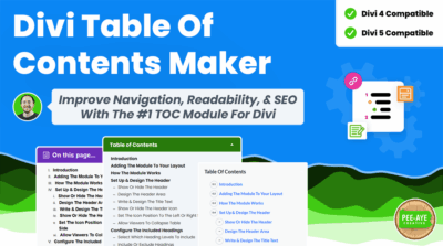 Divi Table Of Contents Maker