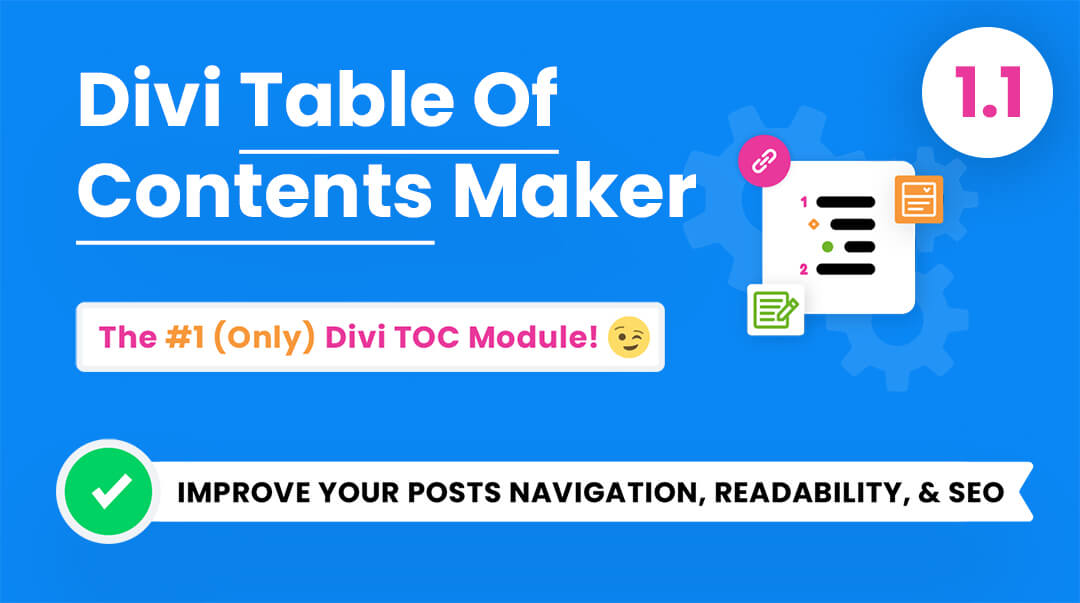Divi Table of Contents Maker Module Plugin by Pee Aye Creative 1.1