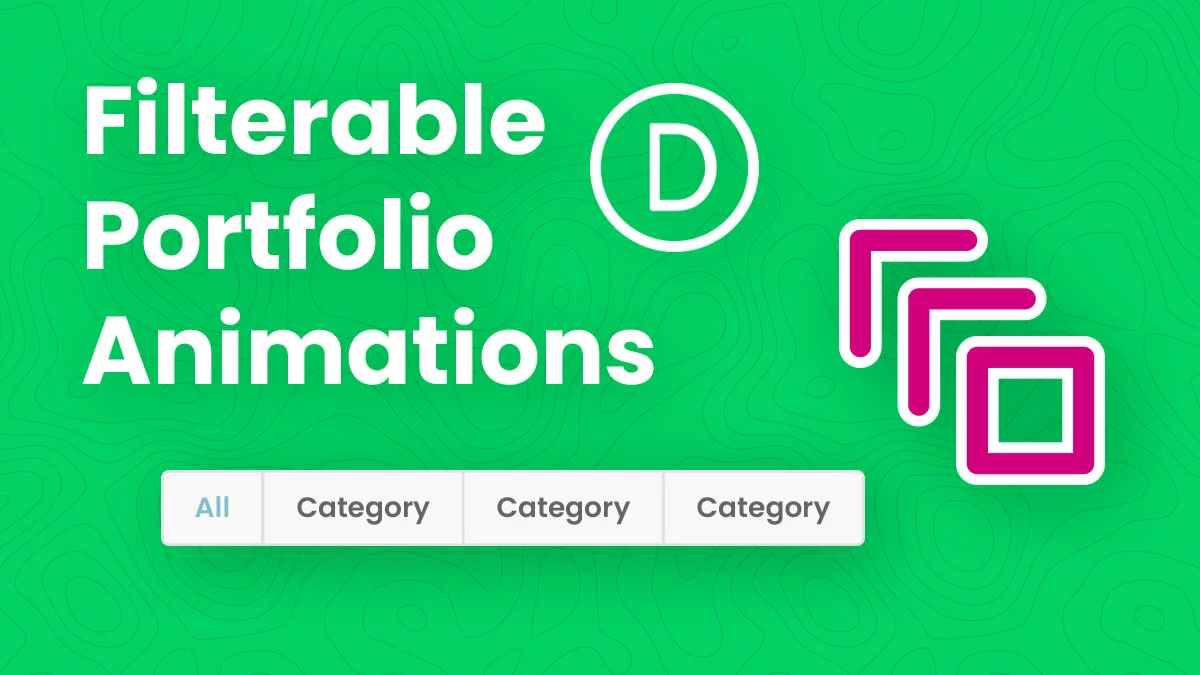 How To Change The Divi Filterable Portfolio Animation