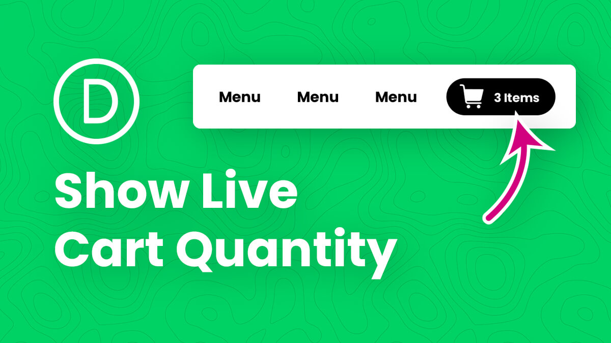 How To Show The Live Cart Quantity In The Divi Menu Module Tutorial by Pee Aye Creative