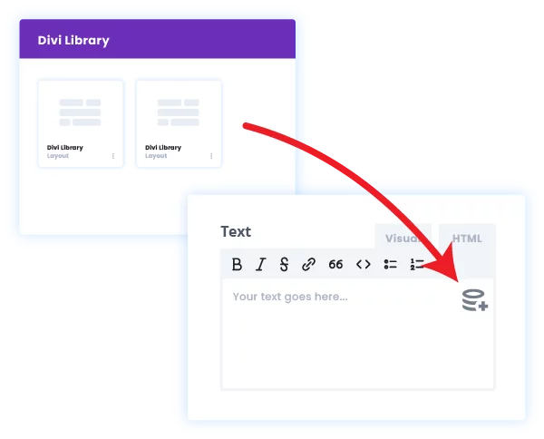 Divi Dynamic Helper load any layout from library