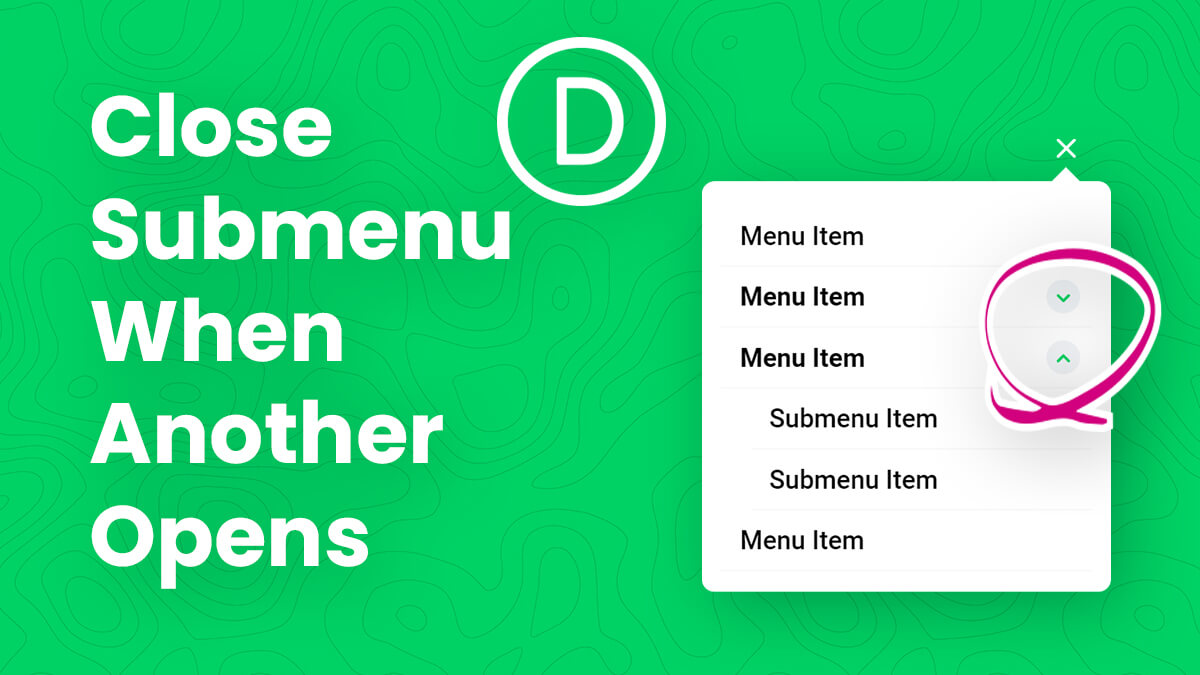 How To Collapse Other Divi Mobile Menu Submenus When Another One Is Opened