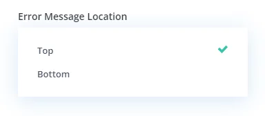error message location at the bottom setting in the Divi Contact Form Helper plugin error message location at the bottom setting in the Divi Contact Form Helper plugin
