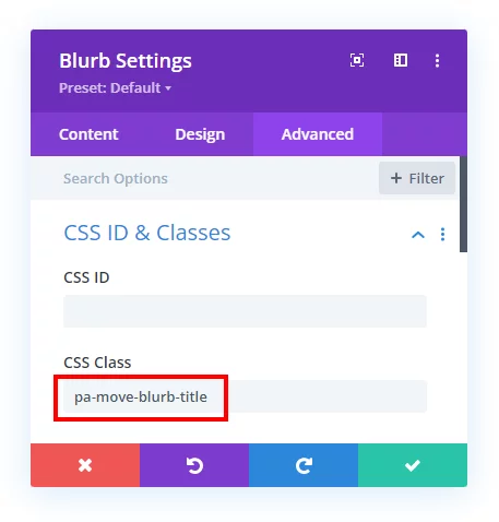 move Divi blurb title above image jquery tutorial