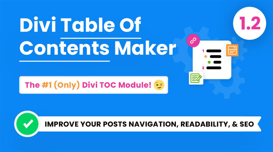 Divi Table of Contents Maker Module Plugin by Pee Aye Creative 1.2