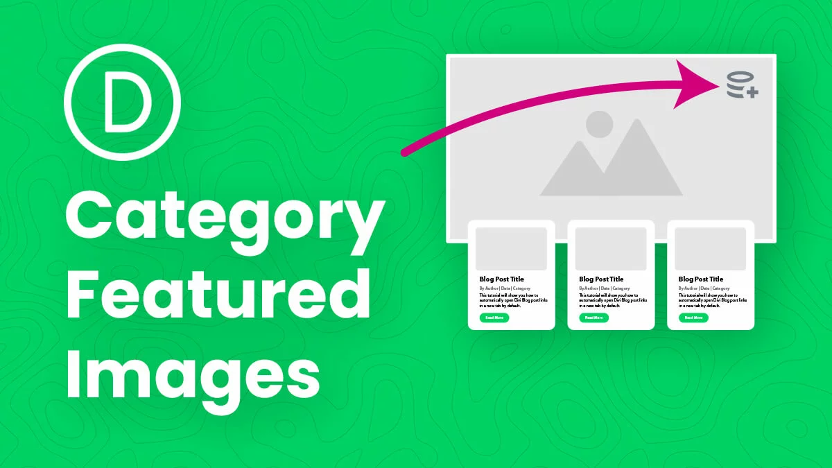 How To Add A Category Featured Image In Divi