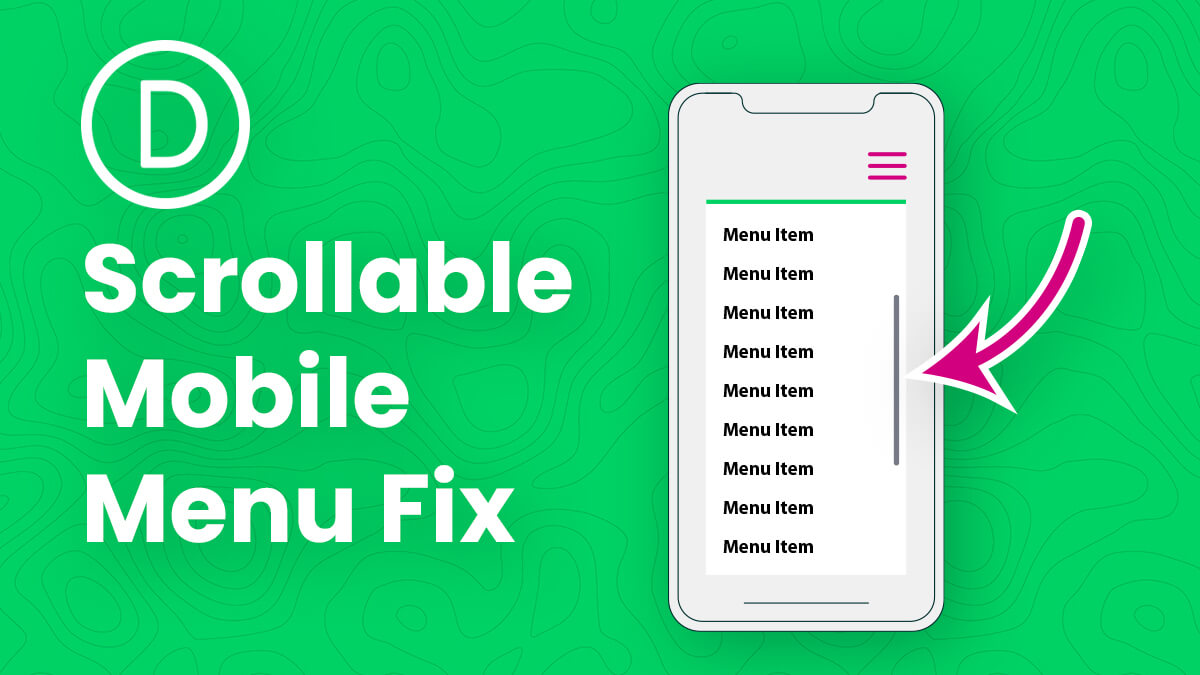 How To Make The Divi Mobile Dropdown Menu Height Scrollable