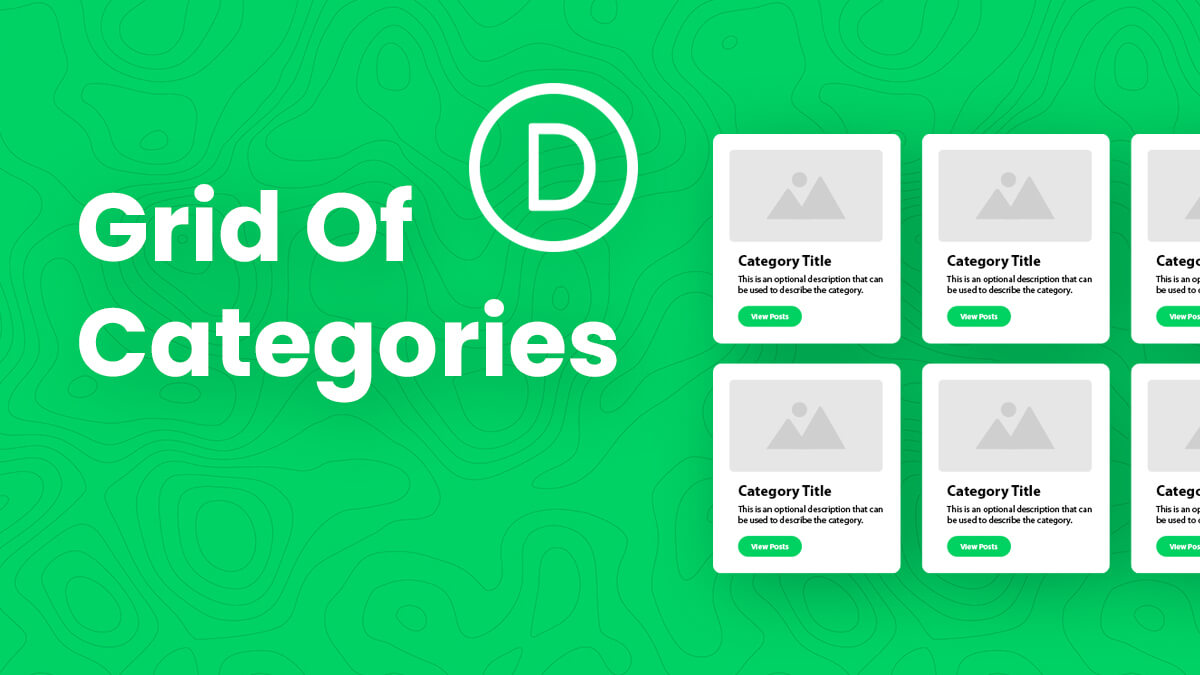 How To Display A Grid Of Categories In Divi For Posts WooCommerce Products Events Projects Or Other CPT Tutorial By Pee Aye Creative