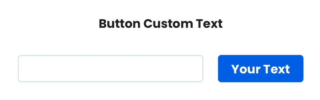 button custom text setting in the Divi Search Helper plugin by Pee Aye Creative 2