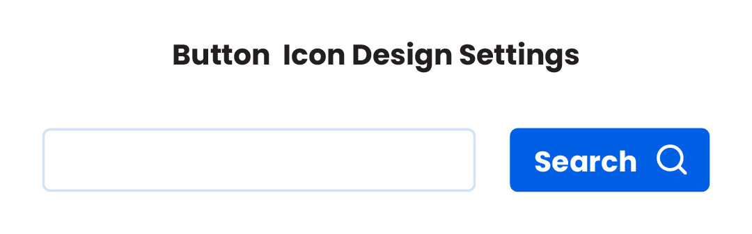 button icon design settings in the Divi Search Helper plugin by Pee Aye Creative