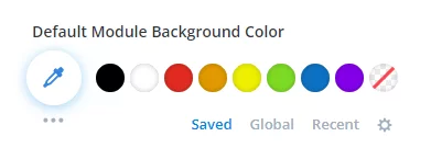 default module background color settings in the Divi Carousel Maker plugin