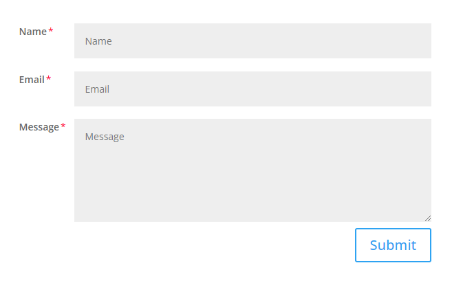 move labels to the left side of the field in the Divi Contact Form Helper plugin