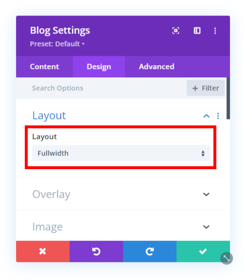 set the Divi blog module to fullwidth for related post carousel