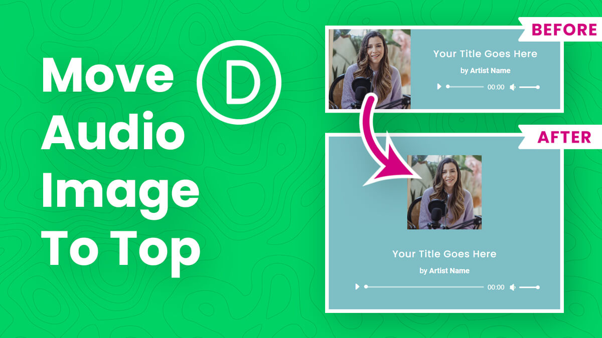 How To Move The Divi Audio Module Image To The Top Tutorial by Pee Aye Creative