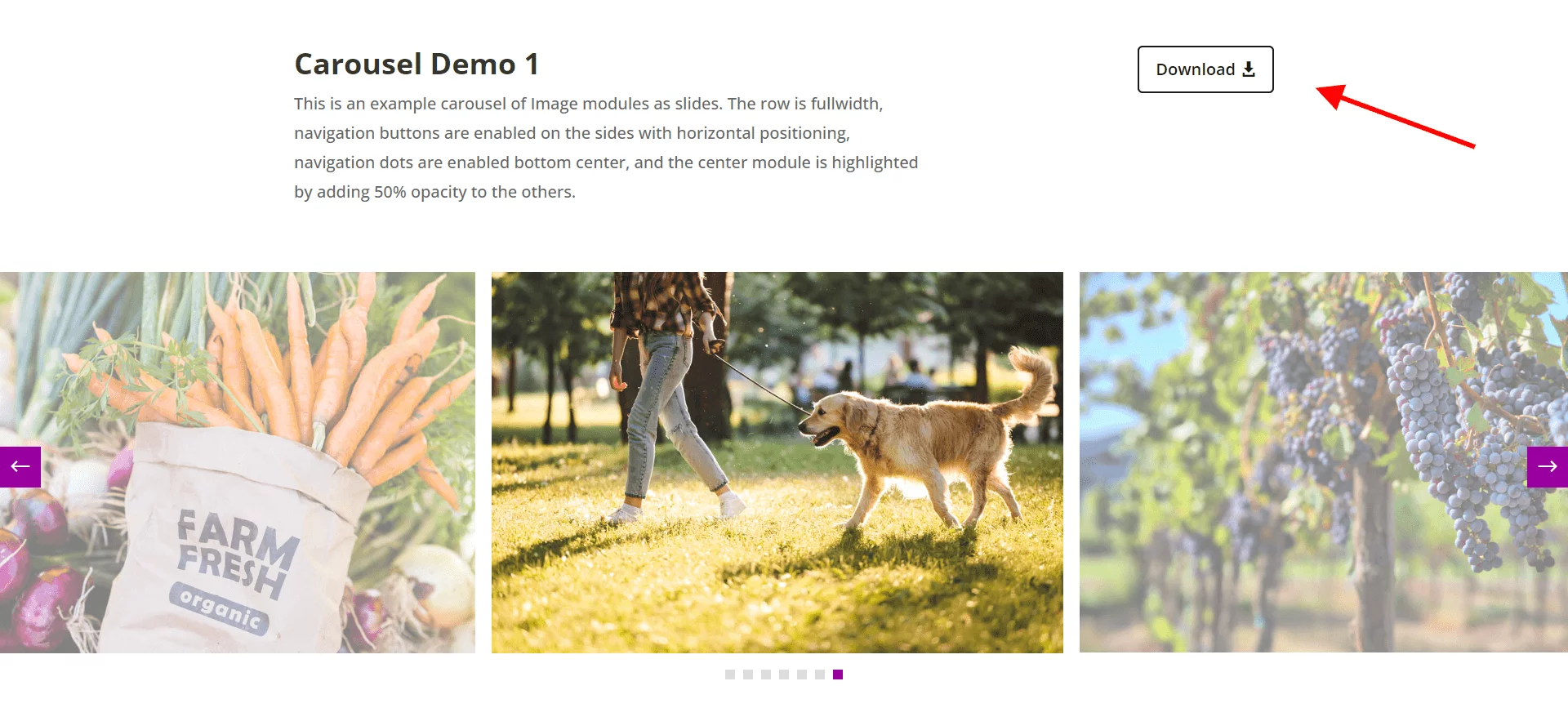 example of how to download free Divi carousel layouts example of how to download free Divi carousel layouts