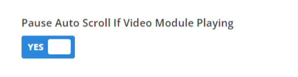 pause auto scroll if video module playing setting in the Divi Carousel Maker