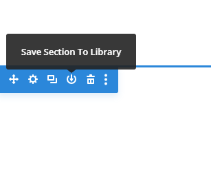 save section to library for using in Divi slider