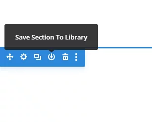save section to library for using in Divi slider save section to library for using in Divi slider