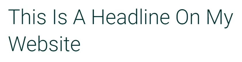 Divi line break br tag headline example before