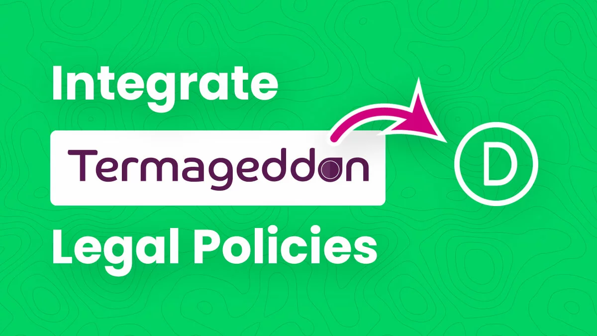 How To Integrate Termageddon Website Legal Policies Into Divi Tutorial by Pee Aye Creative