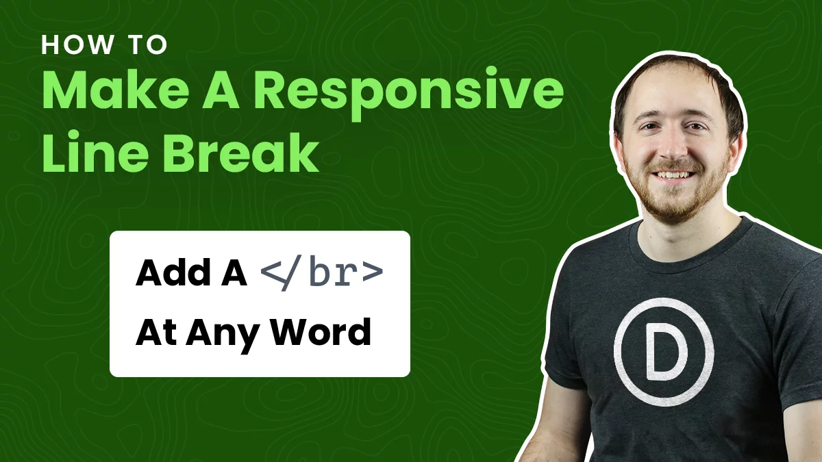How To Make A Responsive Line Break In Divi Text At A Specific Word Or Screen Size