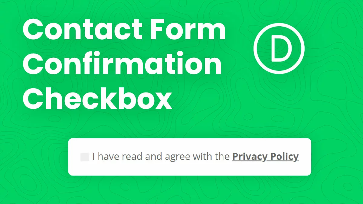 How To Add A Confirmation Checkbox To The Divi Contact Form Tutorial By Pee Aye Creative