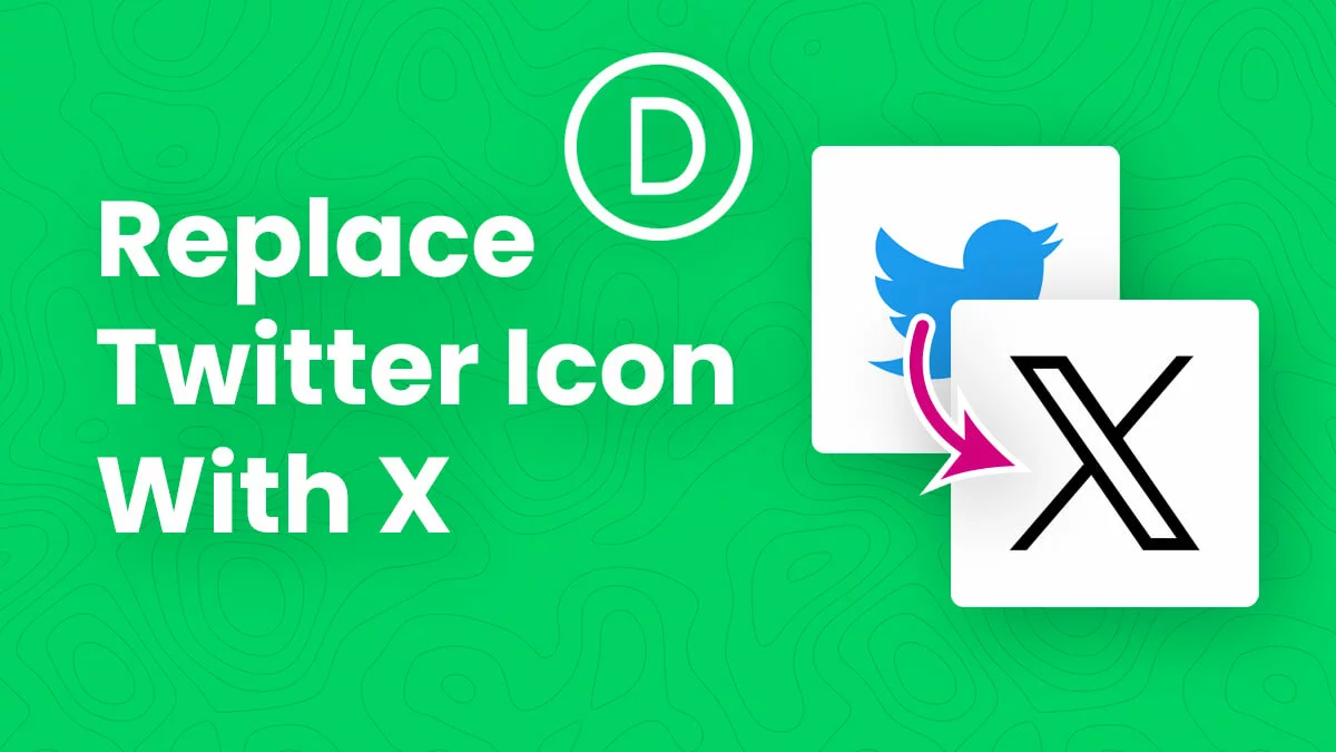 How To Replace The Twitter Icon With X In Divi