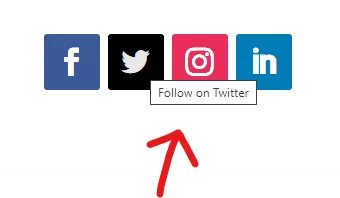 replace the follow on twitter hover tooltip with follow on x in Divi