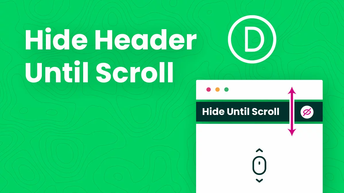 How To Hide The Divi Theme Builder Header Until Scroll And Then Show As Sticky