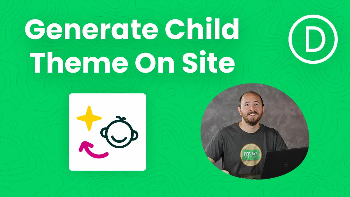 How To Generate A Divi Child Theme Directly On Your Site Using Divi Assistant YouTube Video Tutorial by Pee Aye Creative