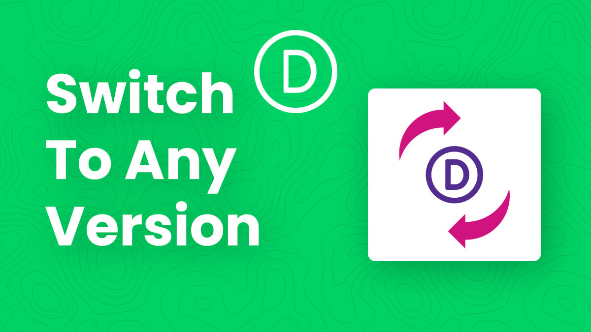 How To Instantly Switch To Any Version Of Divi From Your Website When Troubleshooting Tutorial by Pee Aye Creative
