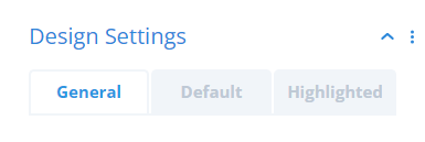 design settings tabs in the Divi Carousel Maker plugin