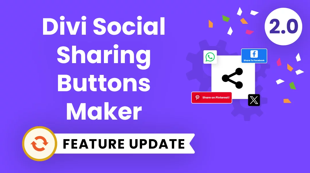 Divi Social Sharing Buttons Plugin Feature Update 2.0