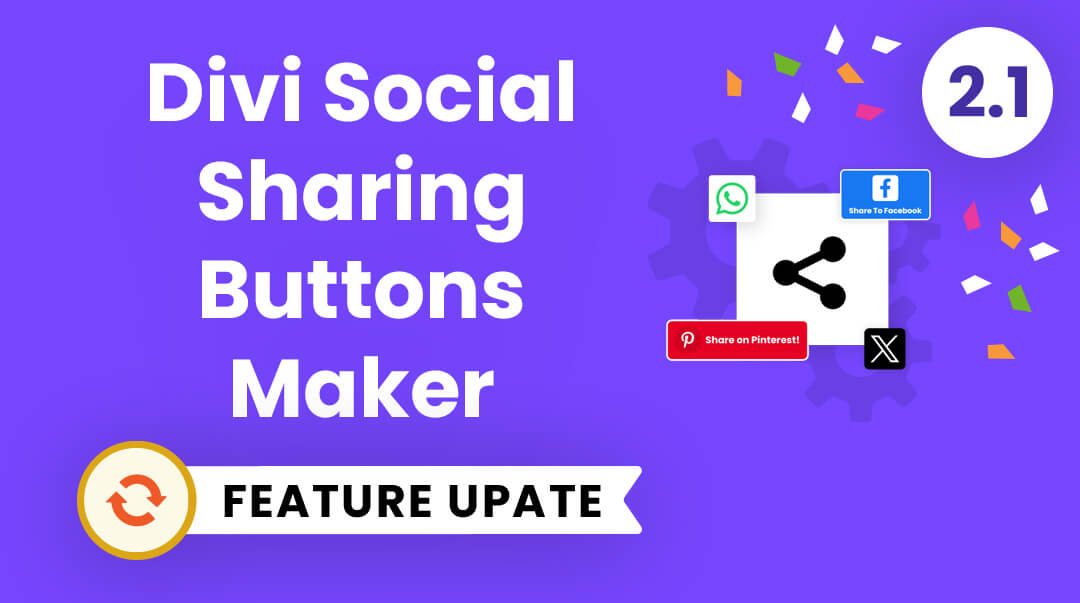 Divi Social Sharing Buttons Maker Plugin Feature Update 2.1