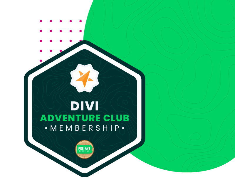 Pee Aye Creative Divi Adventure Club Access All Products