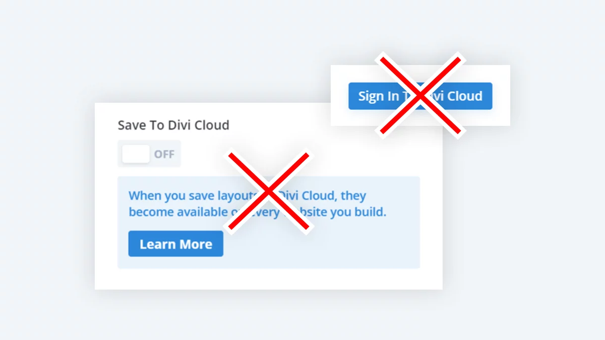 Hide Divi Cloud Setting In Divi Assistant Plugin