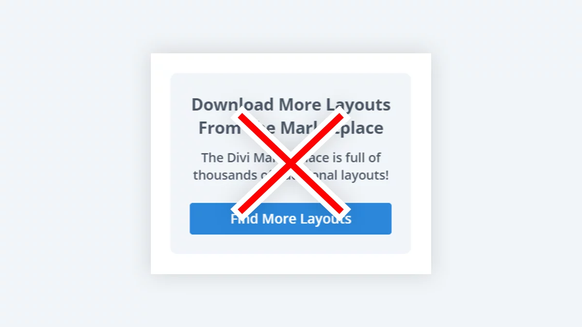 Hide Promo About Finding More Layouts In The Divi Marketplace Setting In Divi Assistant Plugin Hide Promo About Finding More Layouts In The Divi Marketplace Setting In Divi Assistant Plugin