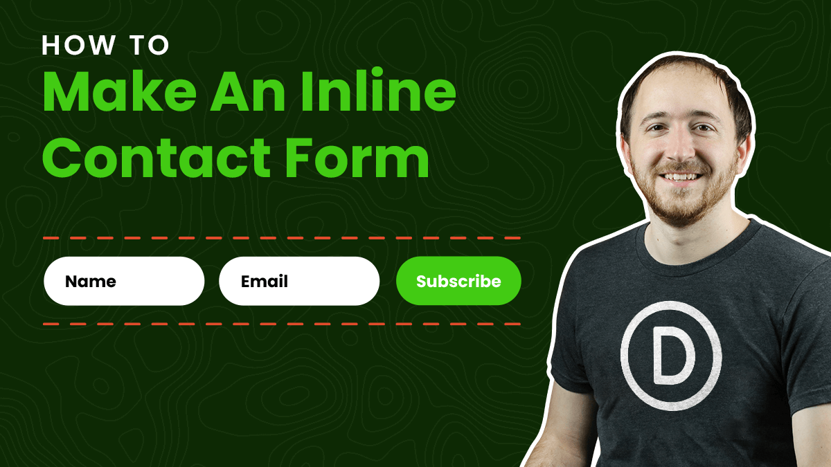 How To Make An Inline Divi Contact Form Module Tutorial by Pee Aye Creative